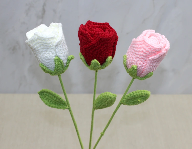 El Örgüsü Tekli Gül Alk4972