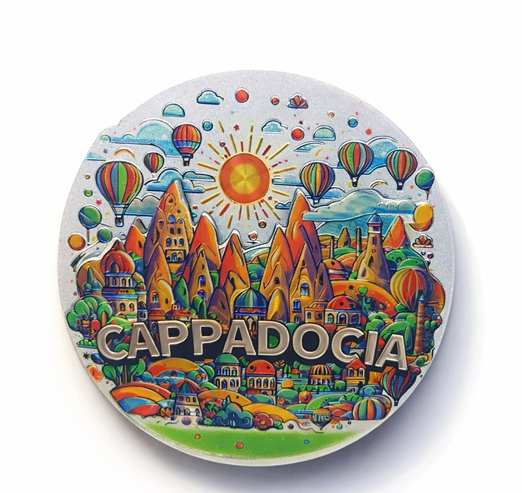 Kapadokya Temalı Silikon Buzdolabı Magneti Alk5046