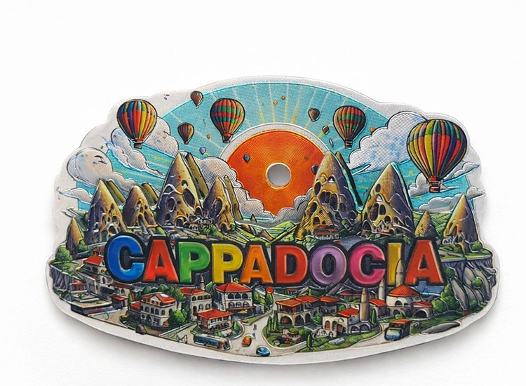 Kapadokya Temalı Silikon Buzdolabı Magneti Alk5047