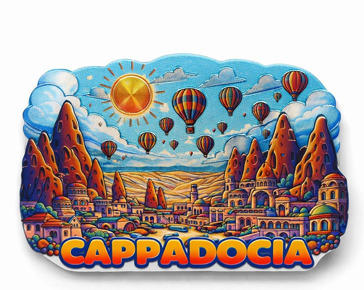 Kapadokya Temalı Silikon Buzdolabı Magneti Alk5048