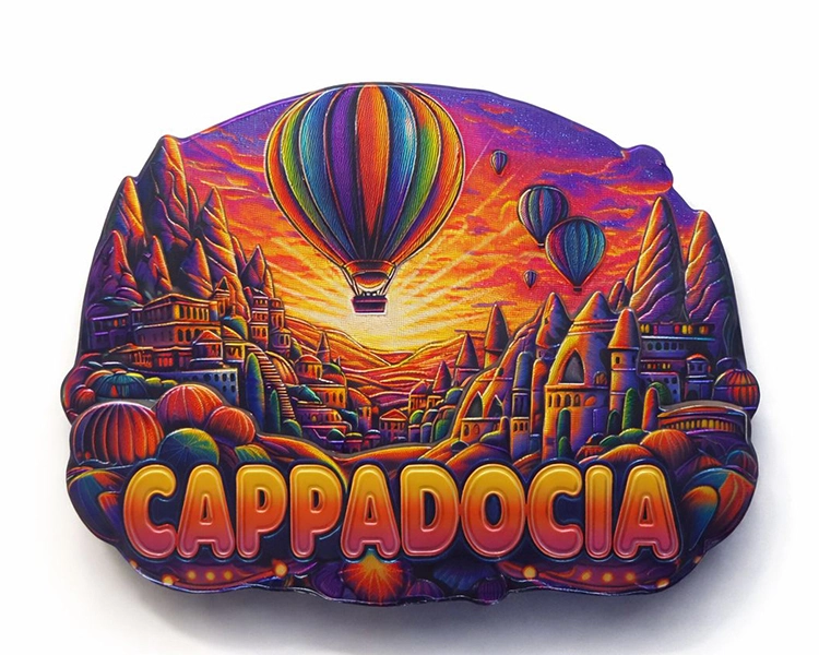 Kapadokya Temalı Silikon Buzdolabı Magneti Alk5050