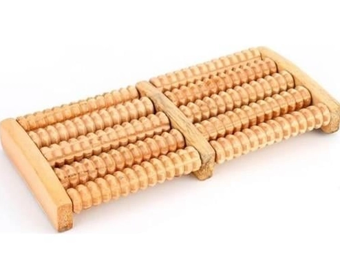 12 Silindirli Ahşap Ayak Masaj Aleti Mz-511a