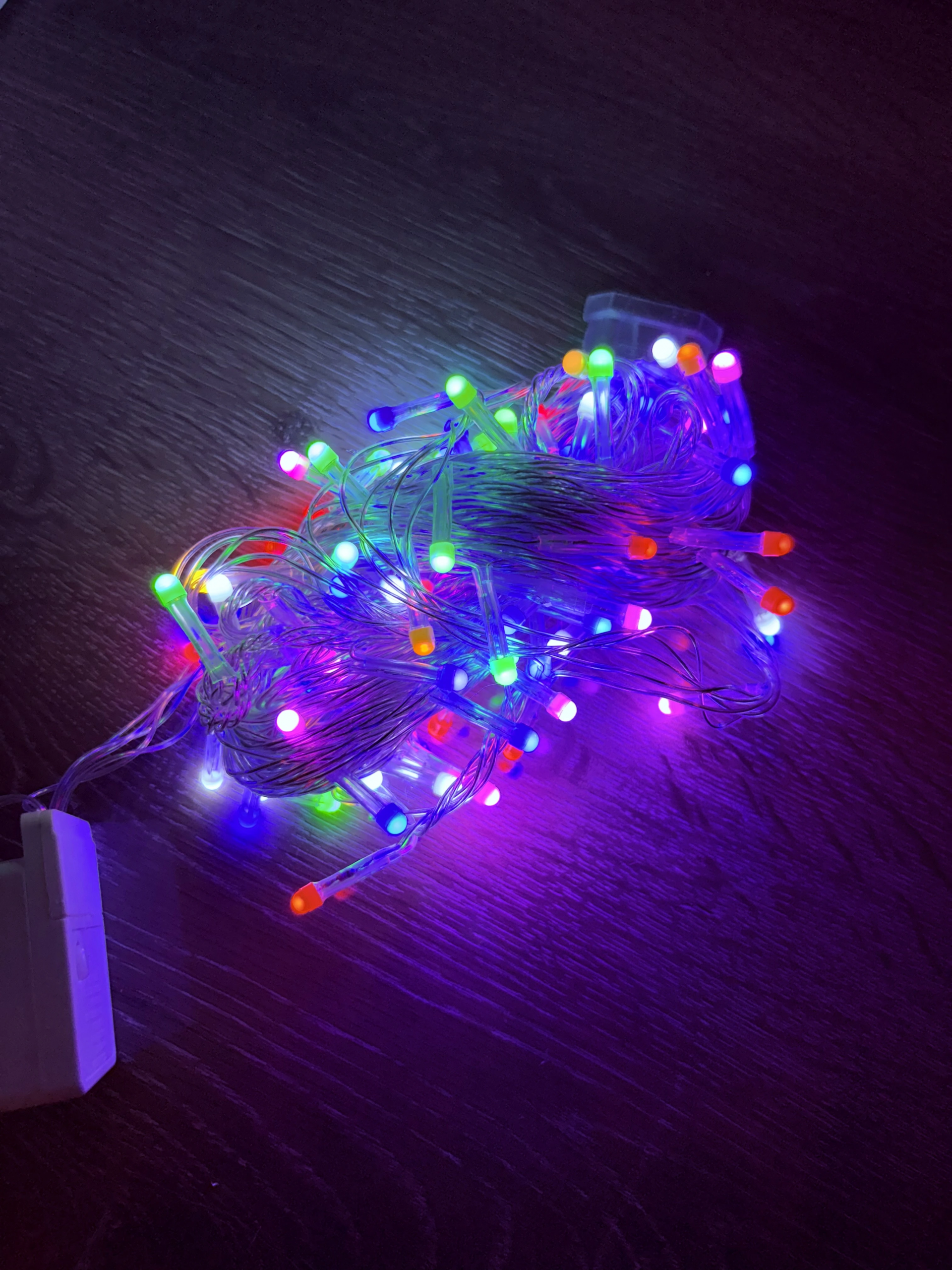 10m 100 Led Damla Uçlu Rgb Işık Şeffaf Kablo Mz-17-10