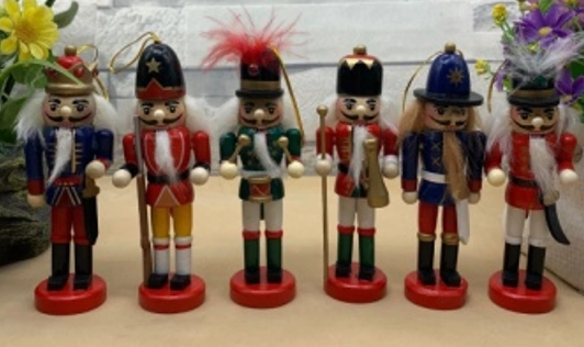 Kurşun Asker Ahşap Dekoratif Eşya (6lıset 13cm