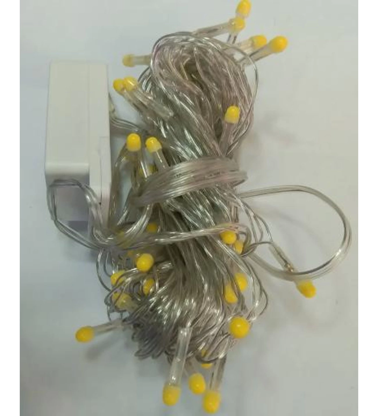 10m 100 Led Damla Uçlu Led Işık Beyaz Işık Şeffaf Kablo