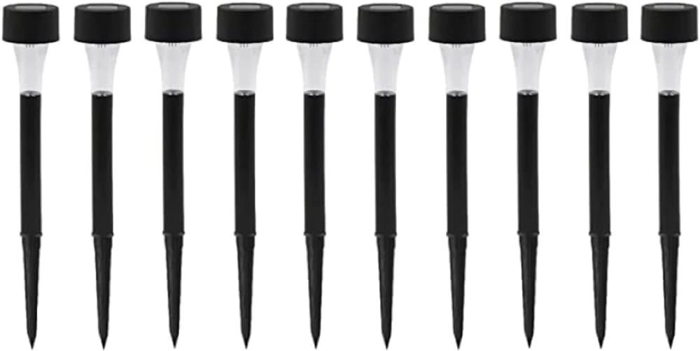 Güneş Enerjili Bahçe Lambası Plastik Saplama 10lu Set