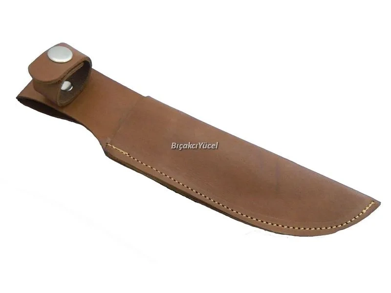 Hakiki Deri Uzun Bıçak Kılıfı 27 Cm, Kemerlikli