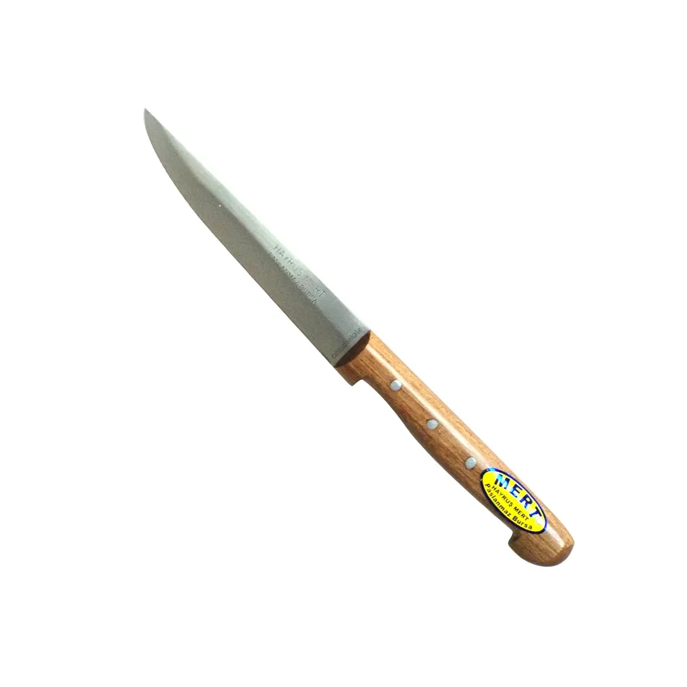Paslanmaz Bursa Sebze Bıçağı 11 Cm, Ahşap Sap