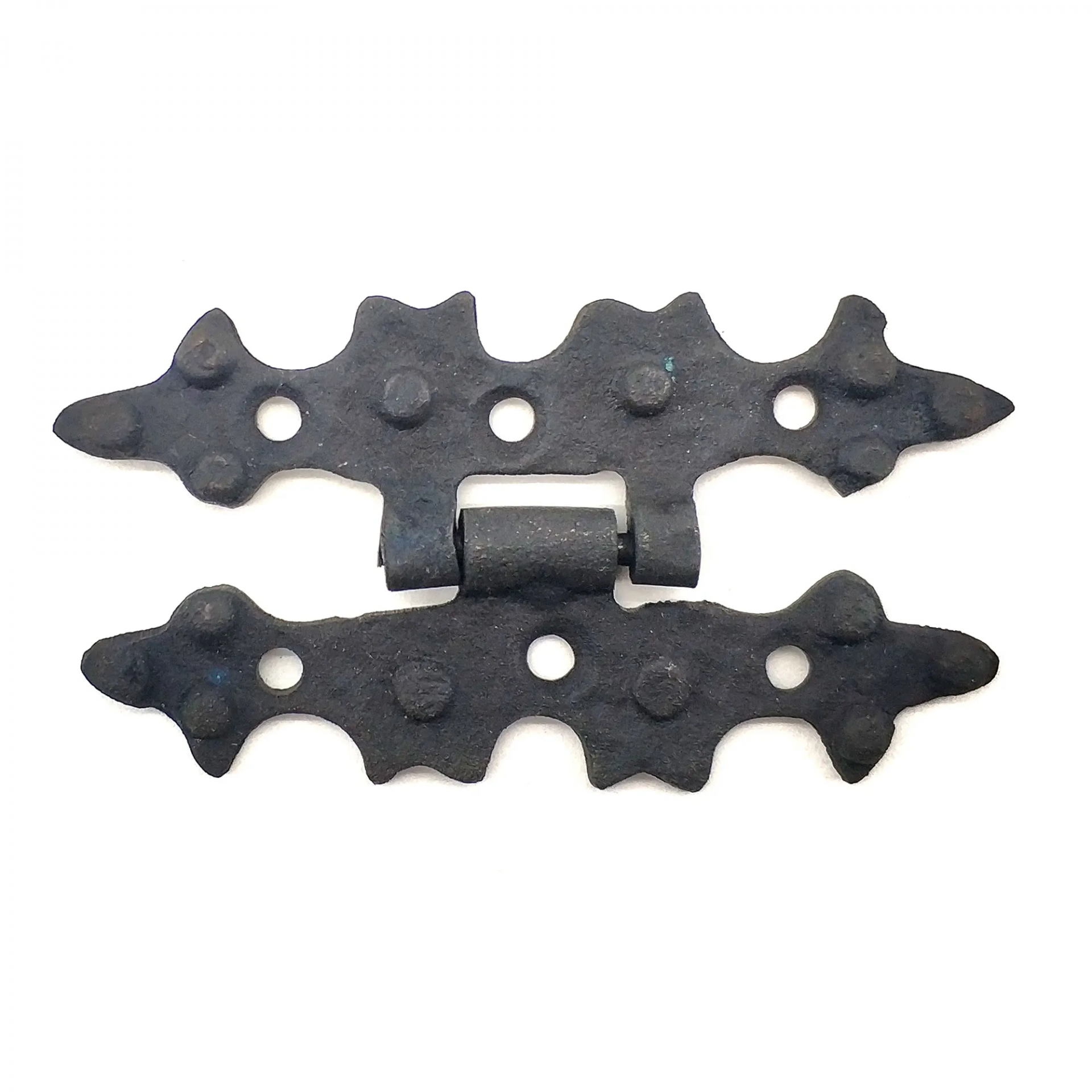 Antika Tarz Dekoratif Pirinç Yıldız Menteşe - 84x44 Mm, Oksit