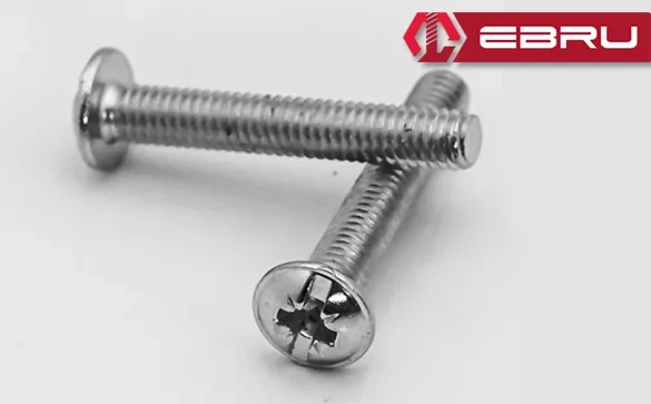 Yuvarlak Yıldız Başlı Rysb Kulp Vidası, Civata M4x60 - 500 Adet