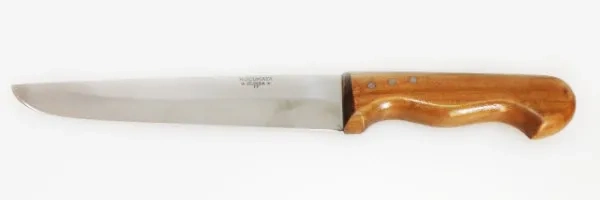 Bursa İnce Sivri Kasap Bıçağı No:4, 20 Cm - Ahşap Sap