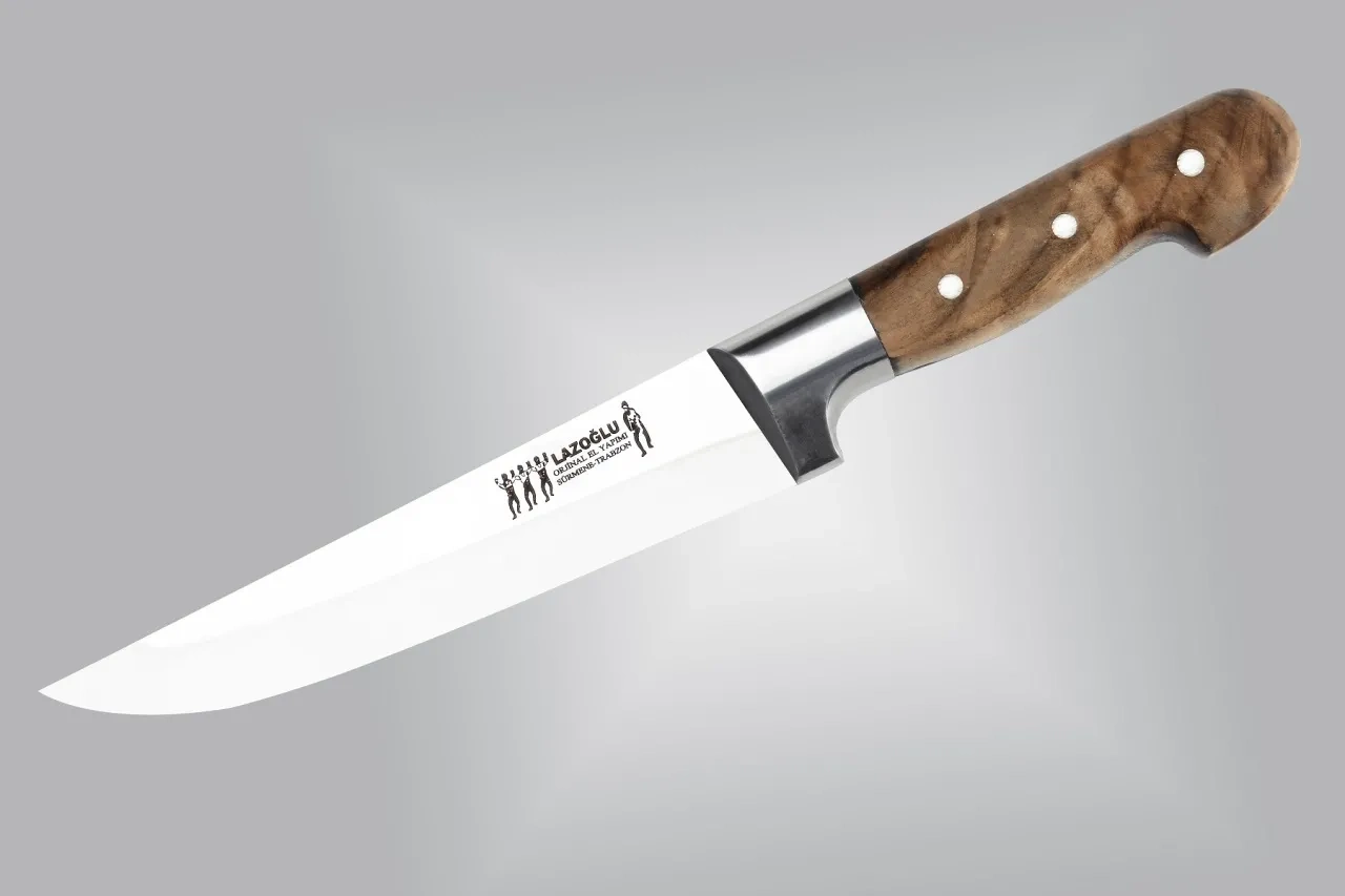 El Yapımı Sürmene Kurban Ve Kasap Bıçağı No:2 - Ahşap Sap