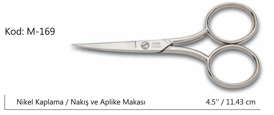 Europe Az Kalın Nakış Makası Süper Kalite No:4,5 11,43 Cm