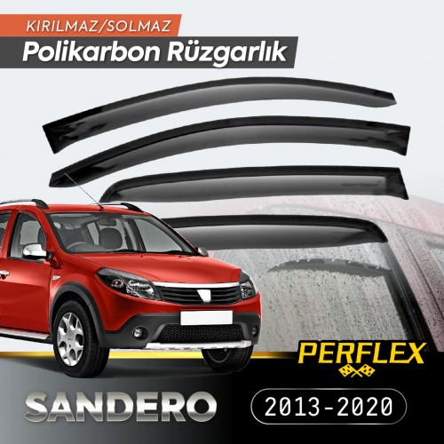 Dacia Sandero 2013-2020 Cam Rüzgarlığı V2 Düz